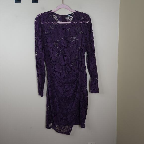 Natori Mulberry Knot Dress in Purple Size 14 - Picture 1 of 10